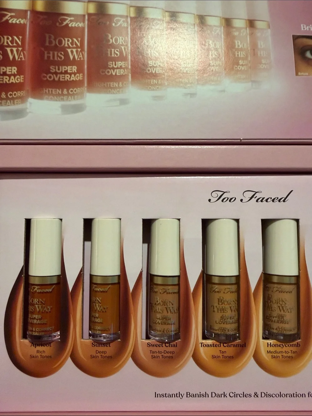 Too Faced Born This Way Super Coverage Concealer Set - Pink Packaging